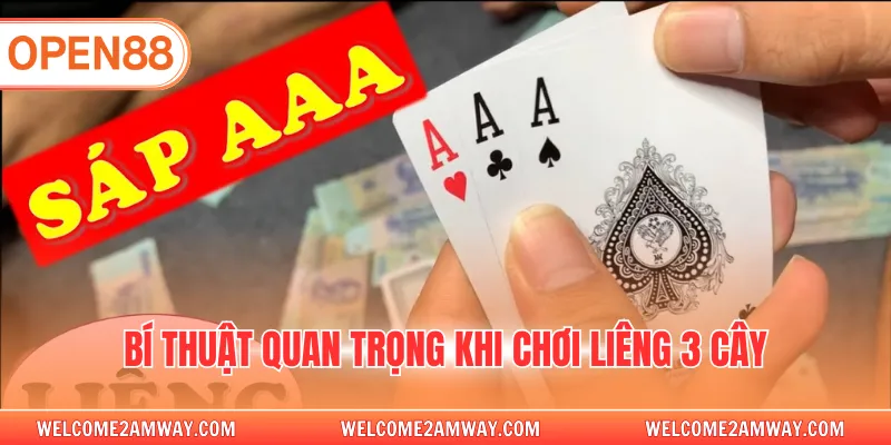 Bí thuật quan trọng khi chơi liêng 3 cây